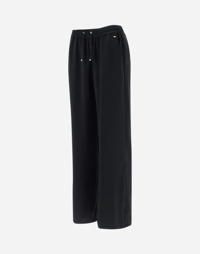 Herno SATIN TROUSERS Black Women Trousers