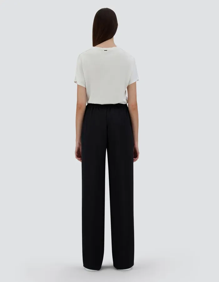 Herno SATIN TROUSERS Black Women Trousers