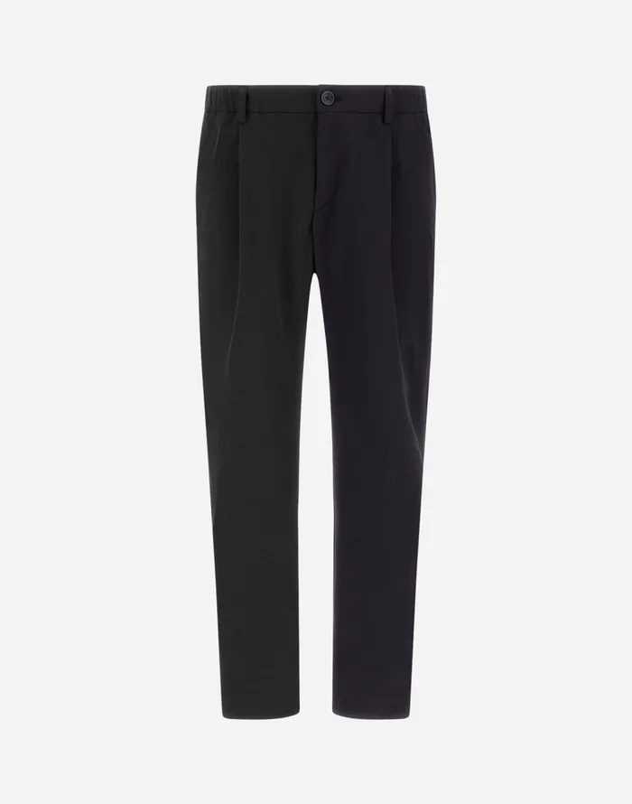 Herno SEERCREASE TROUSERS Blu Navy Men Trousers