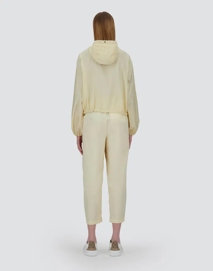 Herno SHINY TECH CRINKLE JACKET Ivory Women Parka and Jackets