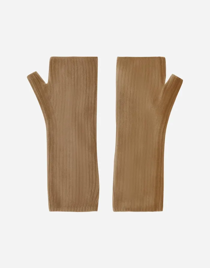 Herno SLEEVES IN COMFY INFINITY Camel Women Sleeves and Gloves