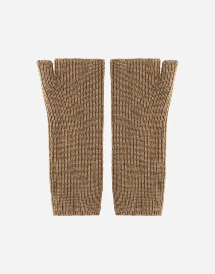 Herno SLEEVES IN COMFY INFINITY Camel Women Sleeves and Gloves