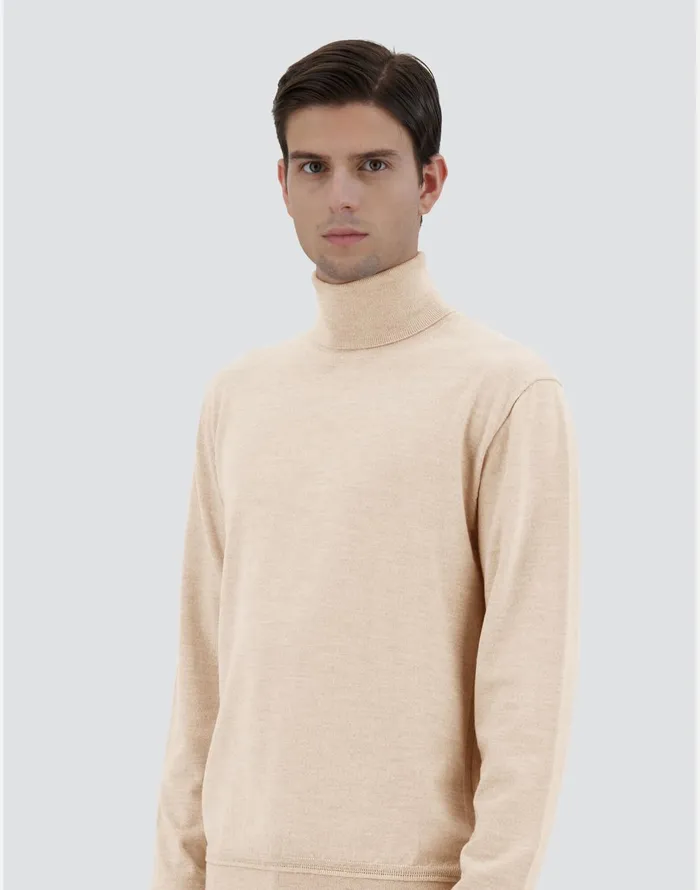 Herno SWEATER IN ENDLESS WOOL Chantilly Men Sweaters and Cardigan