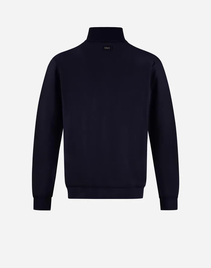 Herno SWEATER IN ENDLESS WOOL Dark Blue Men Sweaters and Cardigan