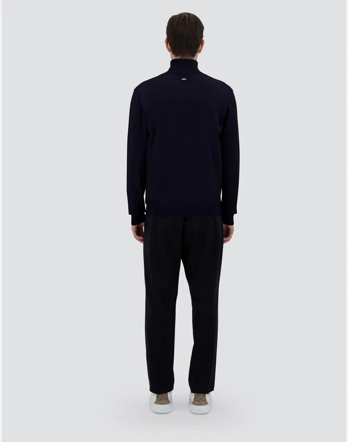 Herno SWEATER IN ENDLESS WOOL Dark Blue Men Sweaters and Cardigan