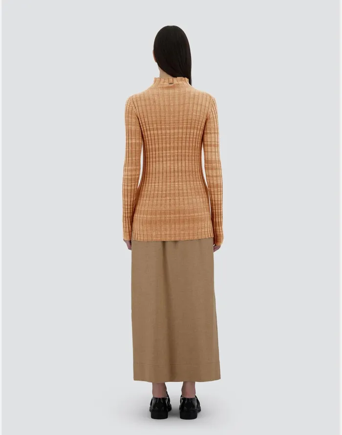Herno SWEATER IN SILKY WOOL Camel Women Knitwear