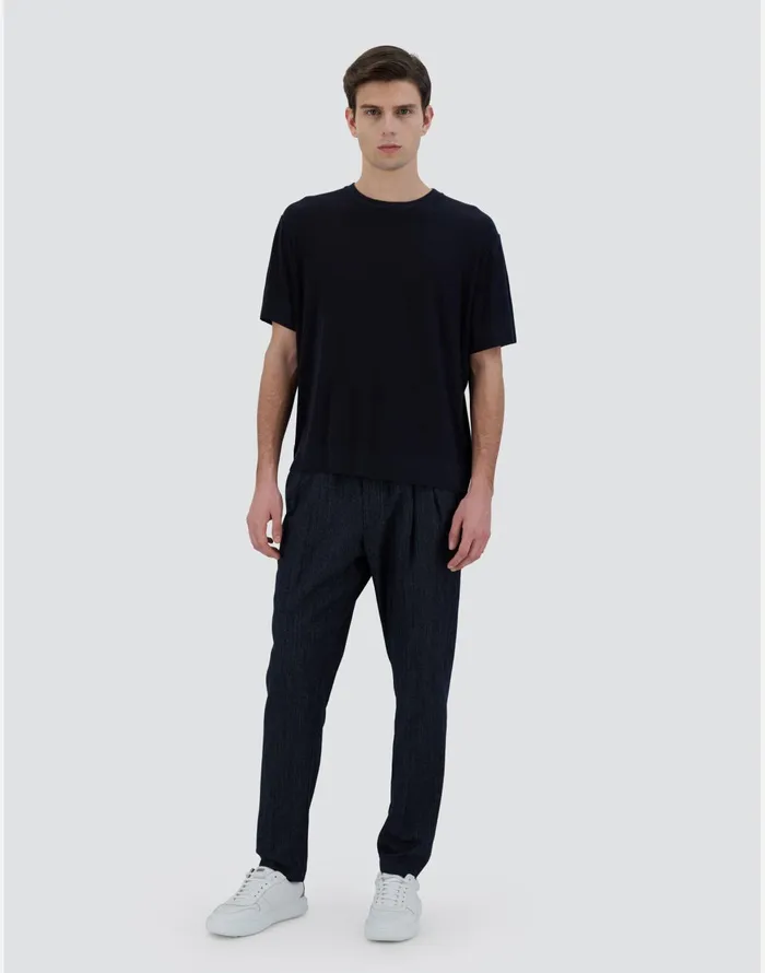 Herno TSHIRT IN FINEWOOL JERSEY Grey Men Tshirts and Polo Shirts