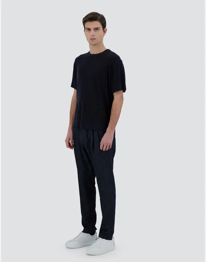 Herno TSHIRT IN FINEWOOL JERSEY Grey Men Tshirts and Polo Shirts