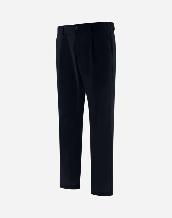 Herno TROUSERS IN COTTON FEEL Navy Blue Men Trousers