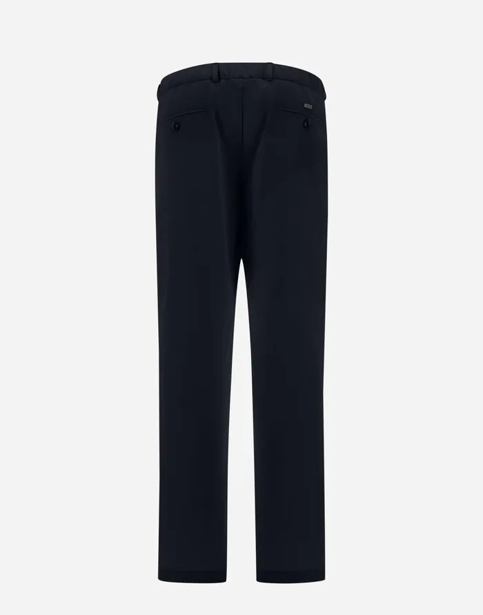 Herno TROUSERS IN COTTON FEEL Navy Blue Men Trousers