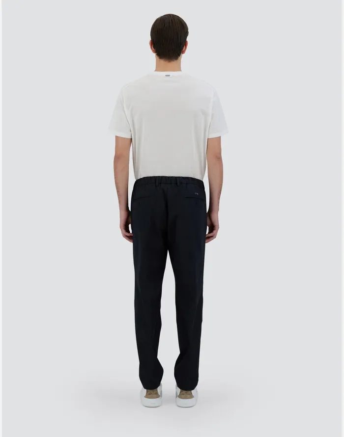 Herno TROUSERS IN COTTON FEEL Navy Blue Men Trousers
