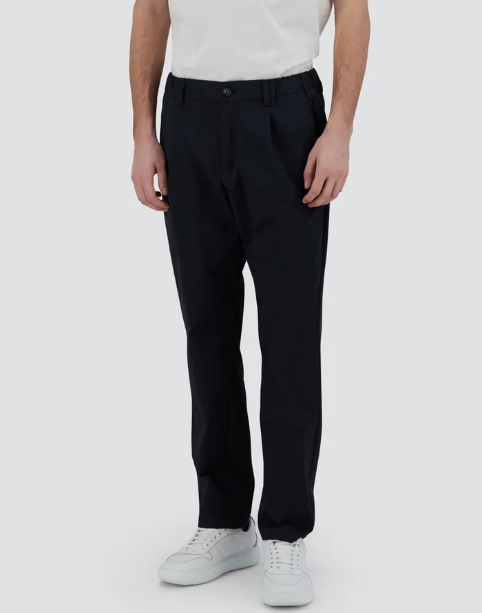 Herno TROUSERS IN COTTON FEEL Navy Blue Men Trousers