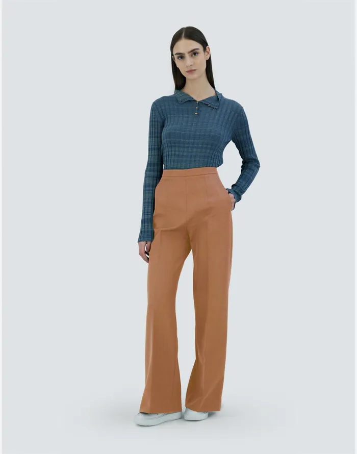 Herno TROUSERS IN ESTETHIA Camel Women Trousers