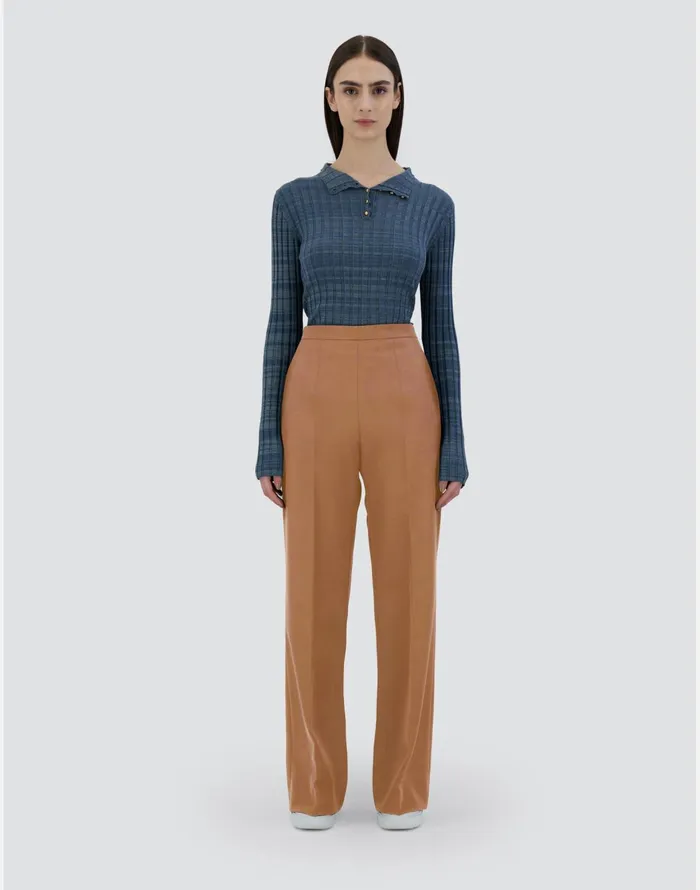 Herno TROUSERS IN ESTETHIA Camel Women Trousers