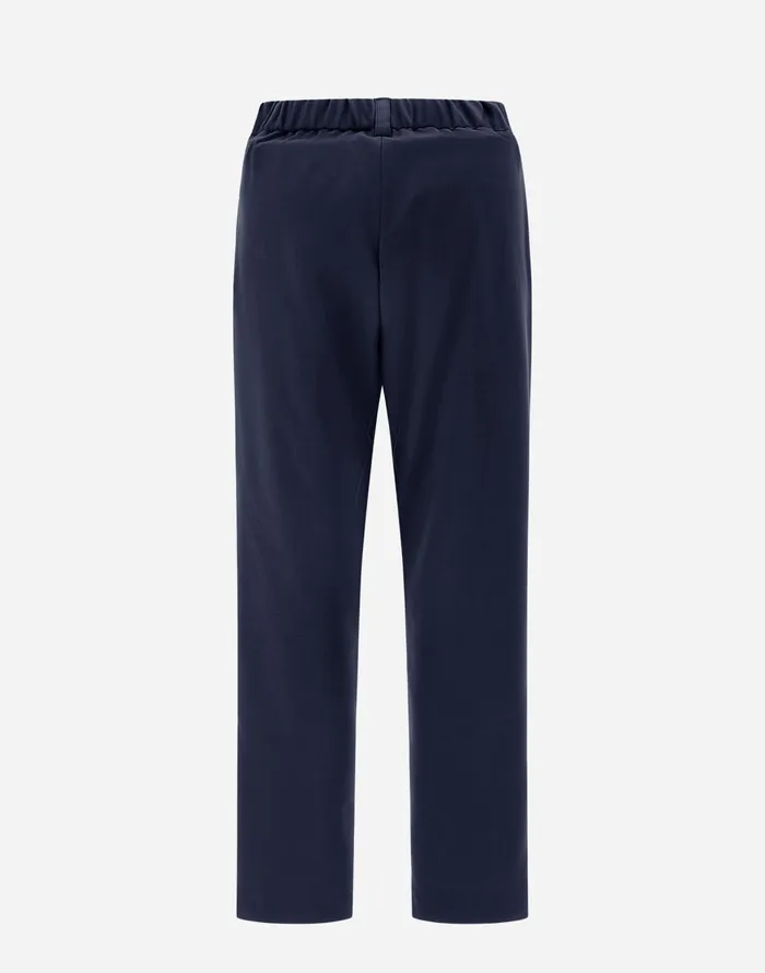 Herno TROUSERS IN FLANNELFEELING Navy Blue Women Trousers