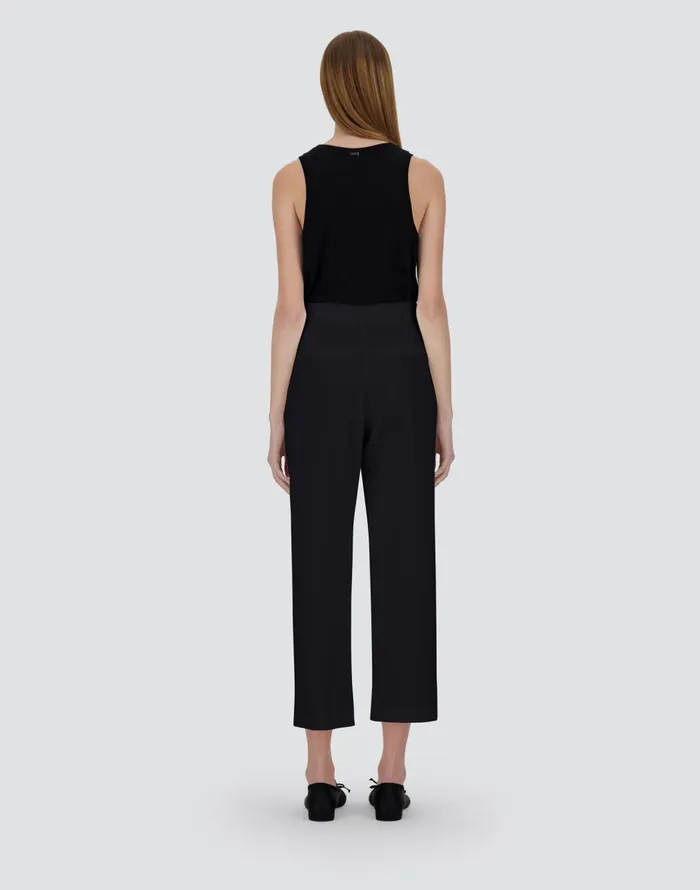 Herno TROUSERS IN STRUCTURED NYLON Black Women Trousers
