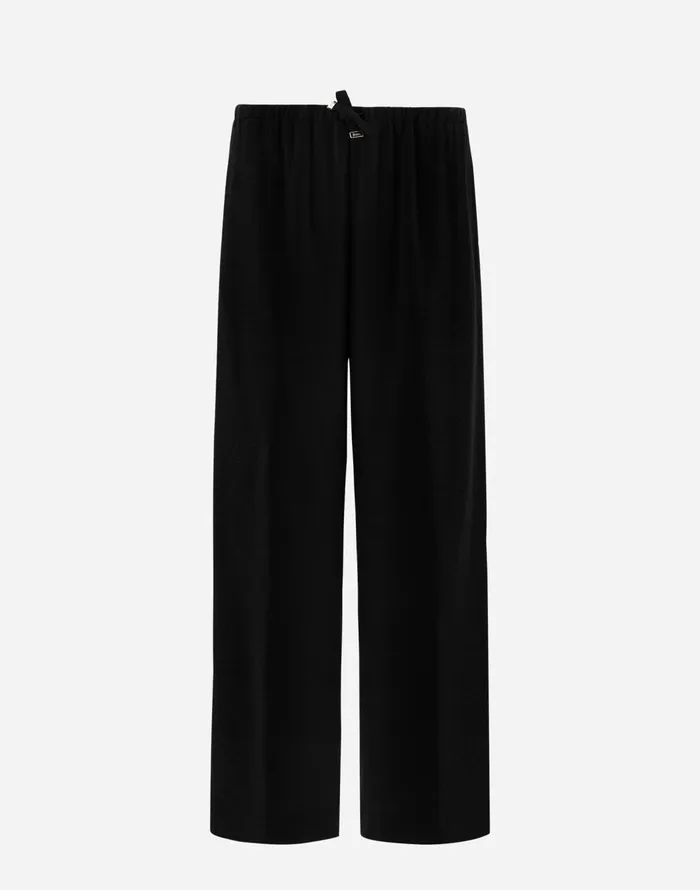 Herno TROUSERS IN WINTER TOUCH Black Women Trousers