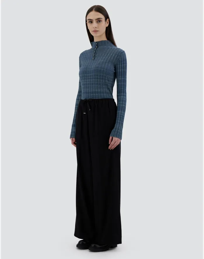 Herno TROUSERS IN WINTER TOUCH Black Women Trousers