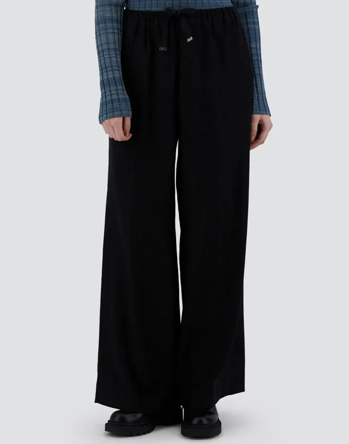 Herno TROUSERS IN WINTER TOUCH Black Women Trousers