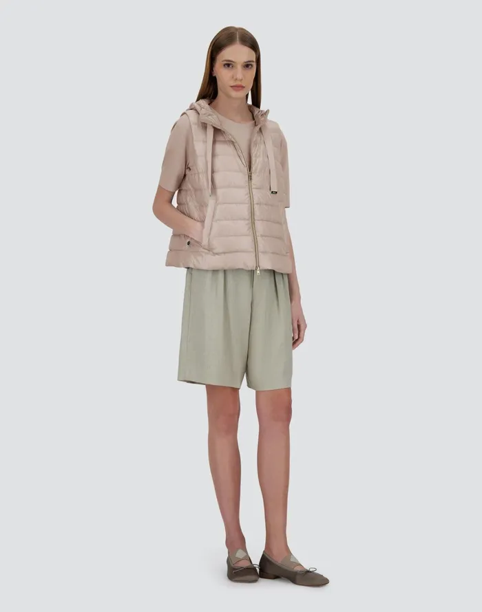 Herno VEST IN NYLON ULTRALIGHT AND MONOGRAM Chantilly Women Vests