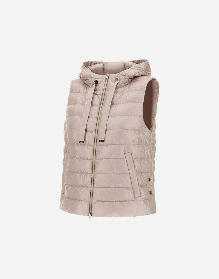 Herno VEST IN NYLON ULTRALIGHT AND MONOGRAM Chantilly Women Vests