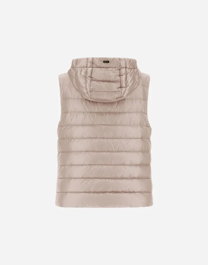 Herno VEST IN NYLON ULTRALIGHT AND MONOGRAM Chantilly Women Vests
