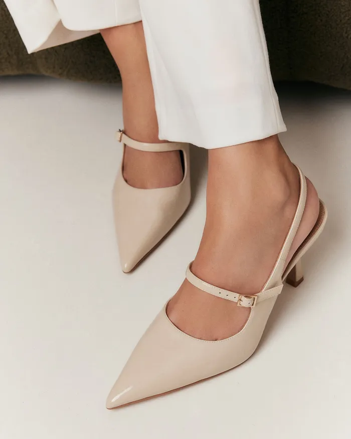HIGH HEELS Archer high heels sand patent 8211 jomercer Women