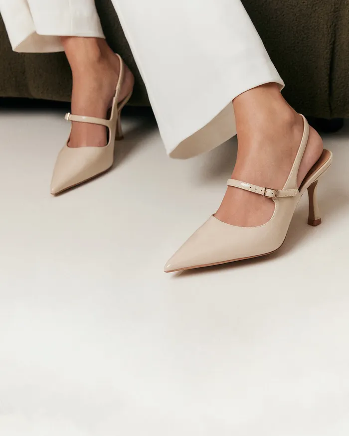 HIGH HEELS Archer high heels sand patent 8211 jomercer Women
