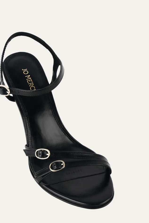 HIGH SANDALS Romy high heels black leather 8211 jomercer Women HIGH SANDALS Romy high heels black leather 8211 jomercer Women