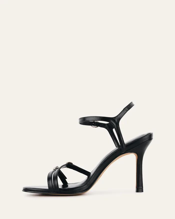 HIGH SANDALS Romy high heels black leather 8211 jomercer Women HIGH SANDALS Romy high heels black leather 8211 jomercer Women