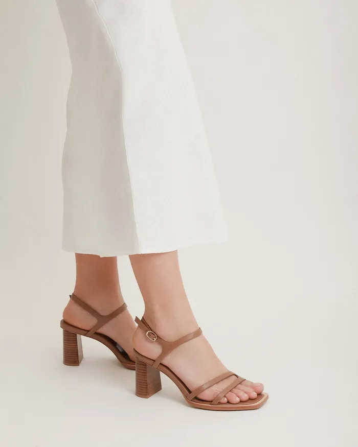 HIGH SANDALS Women jomercer Casey high heel sandal tan leather HIGH SANDALS Women jomercer Casey high heel sandal tan leather