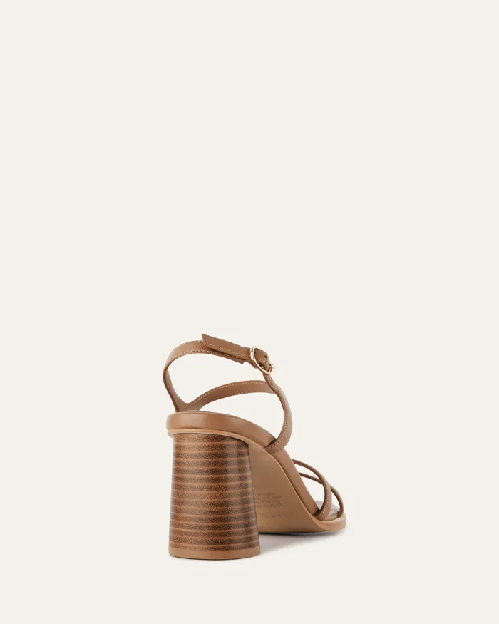 HIGH SANDALS Women jomercer Casey high heel sandal tan leather HIGH SANDALS Women jomercer Casey high heel sandal tan leather