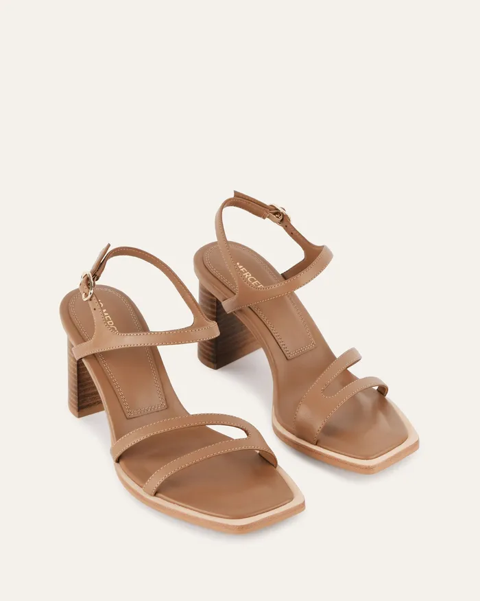 HIGH SANDALS Women jomercer Casey high heel sandal tan leather HIGH SANDALS Women jomercer Casey high heel sandal tan leather