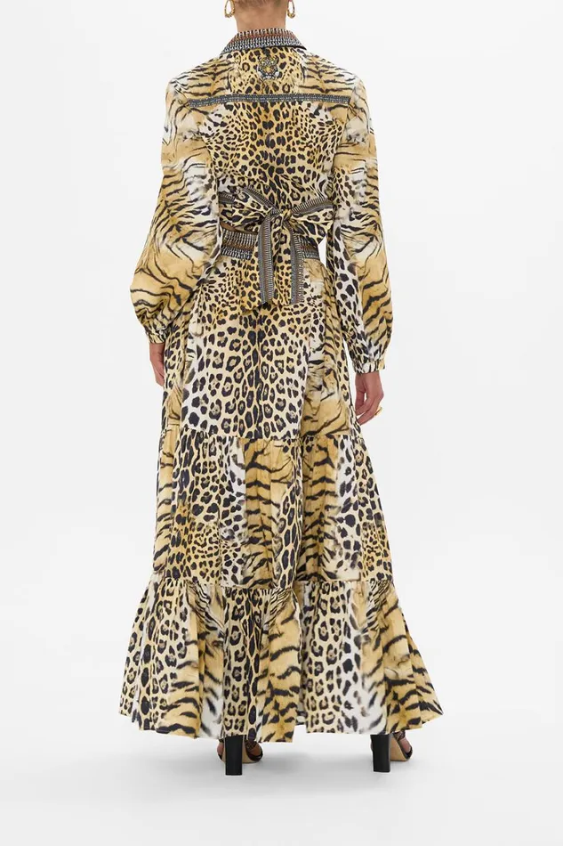 HIGH WAISTED TIERED SKIRT JAGUAR Jaguar Womens Camilla Skirts