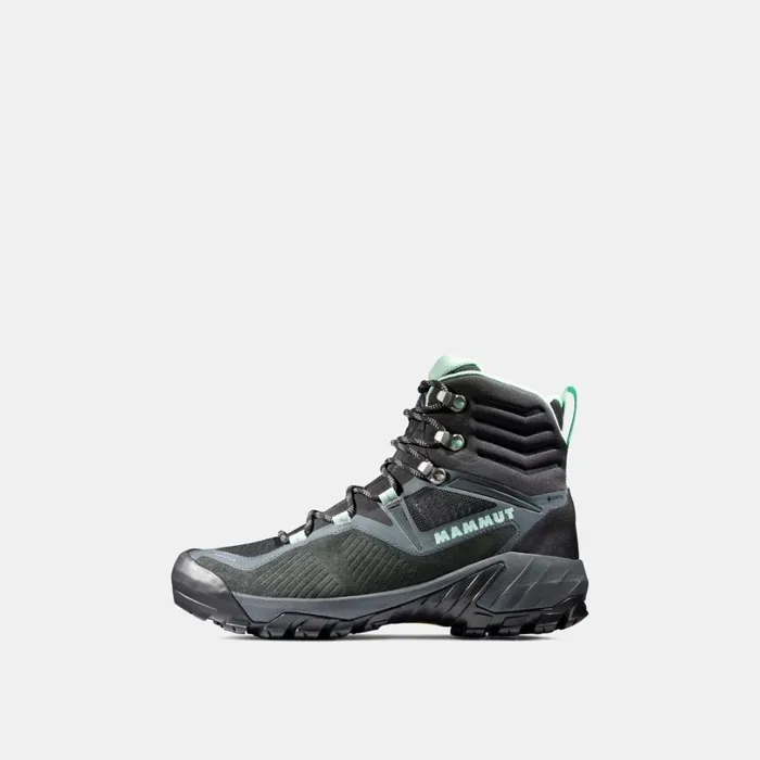 Hiking Shoes Women Mammut Sapuen High GTX Dark Steelneo Mint