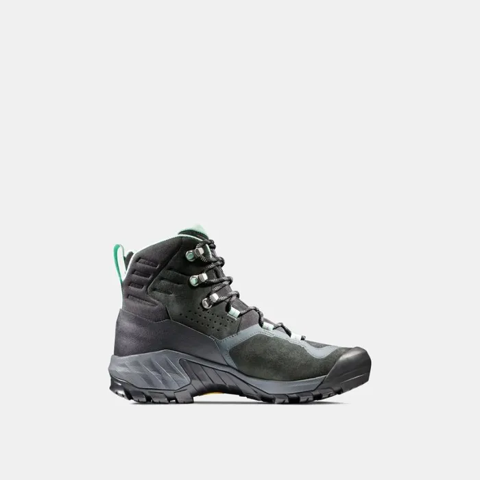 Hiking Shoes Women Mammut Sapuen High GTX Dark Steelneo Mint