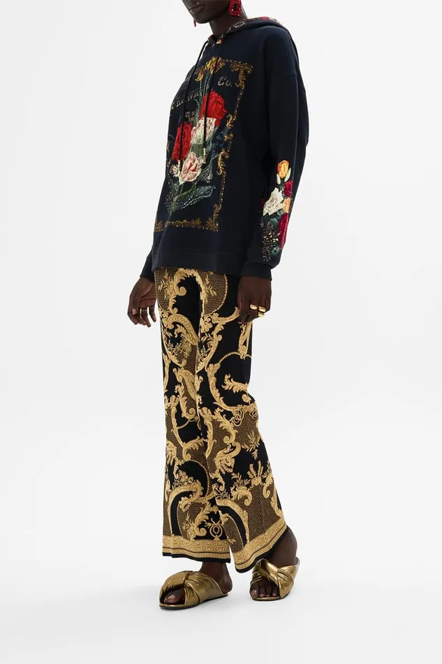 HOODY WITH POCKETS 8211 BLACK MAGIC IN THE MANUSCRIPTS Magic In The Manuscripts Womens Camilla Knitwear