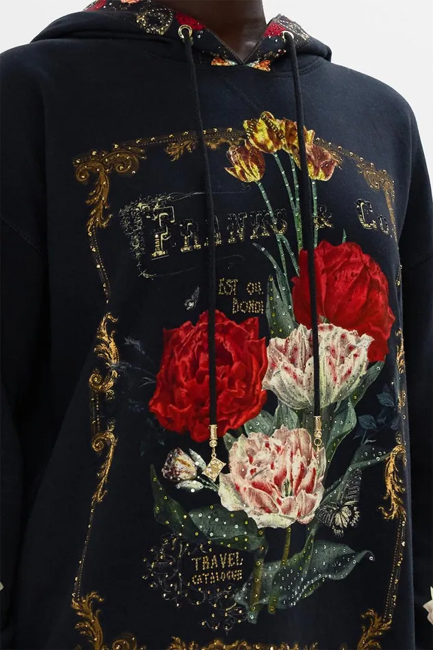 HOODY WITH POCKETS 8211 BLACK MAGIC IN THE MANUSCRIPTS Magic In The Manuscripts Womens Camilla Knitwear