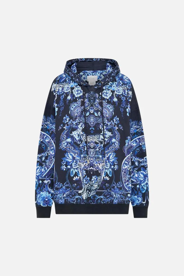 HOODY WITH POCKETS DELFT DYNASTY Delft Dynasty Womens Camilla Knitwear