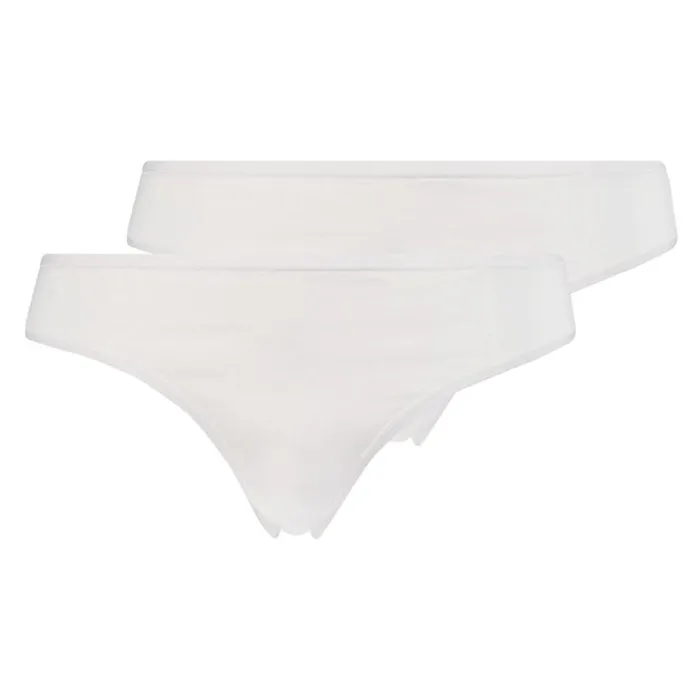 Hunkemller 2 Cotton Thongs Kim 8211 White White 8211 Women Hunkemller 2 Cotton Thongs Kim 8211 White White 8211 Women