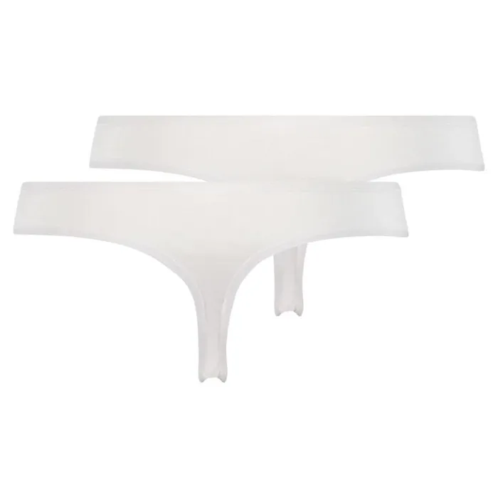Hunkemller 2 Cotton Thongs Kim 8211 White White 8211 Women Hunkemller 2 Cotton Thongs Kim 8211 White White 8211 Women