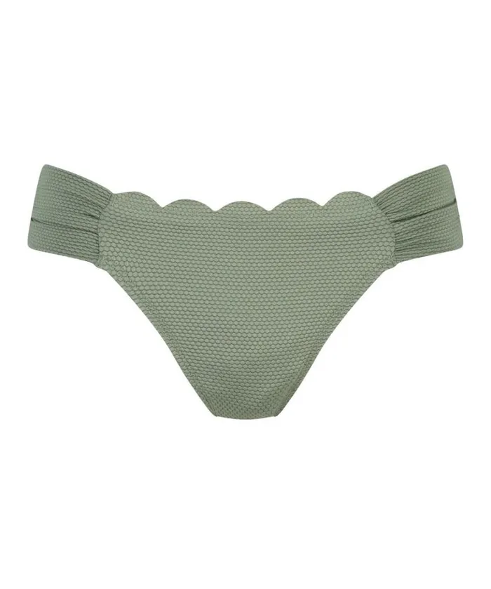 Hunkemller Bikini Bottoms Scallop 8211 Green 8211 Women