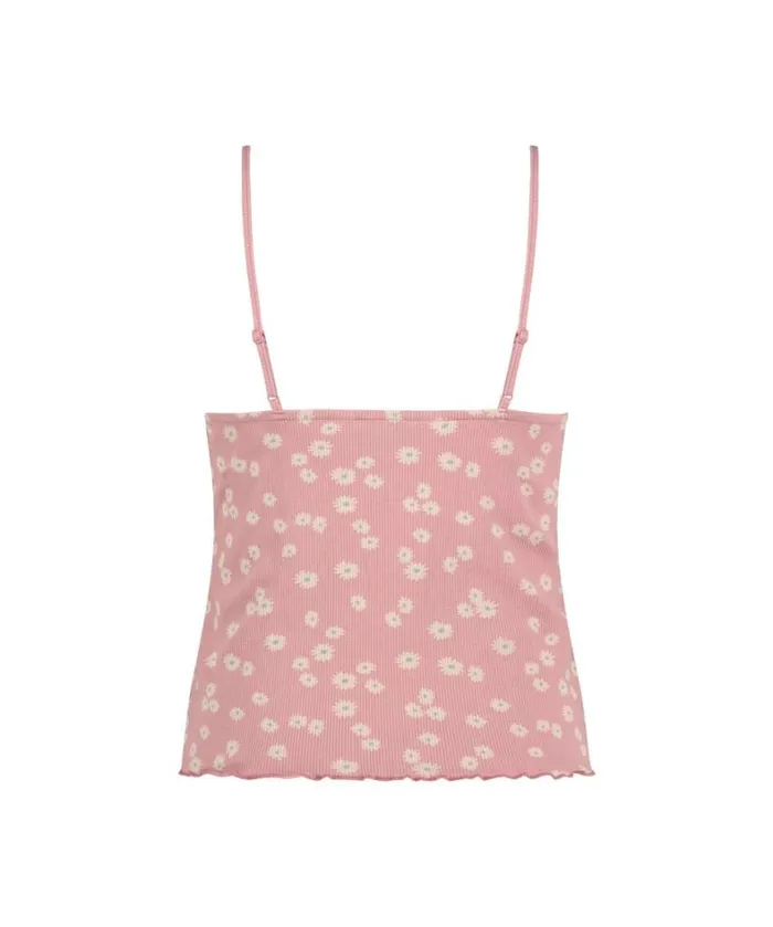 Hunkemller Cami Rib Lace Top 8211 Pink Pink 8211 Women Hunkemller Cami Rib Lace Top 8211 Pink Pink 8211 Women