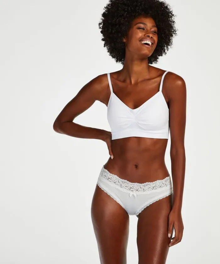 Hunkemller Dakota Brazilian Shorts 8211 White White 8211 Women