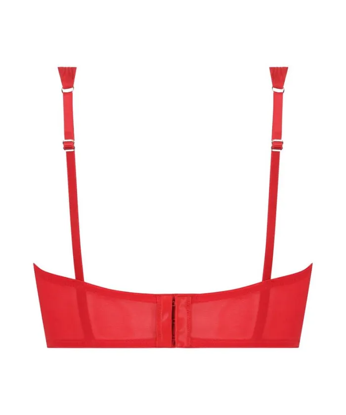 Hunkemller Elissa Padded Longline Underwired Bra 8211 Red 8211 Women Hunkemller Elissa Padded Longline Underwired Bra 8211 Red 8211 Women