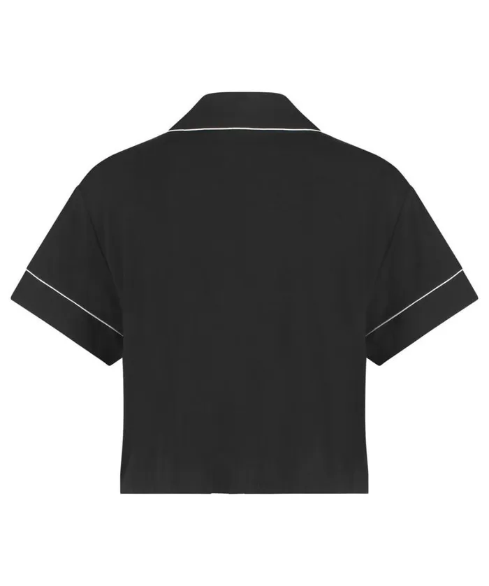Hunkemller Essential Jersey ShortSleeved Jacket 8211 Black Black 8211 Women Hunkemller Essential Jersey ShortSleeved Jacket 8211 Black Black 8211 Women