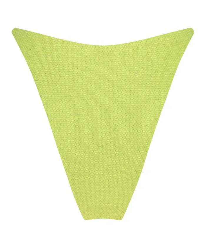 Hunkemller Fiji High Leg Lurex Bikini Bottom 8211 Green Green 8211 Women