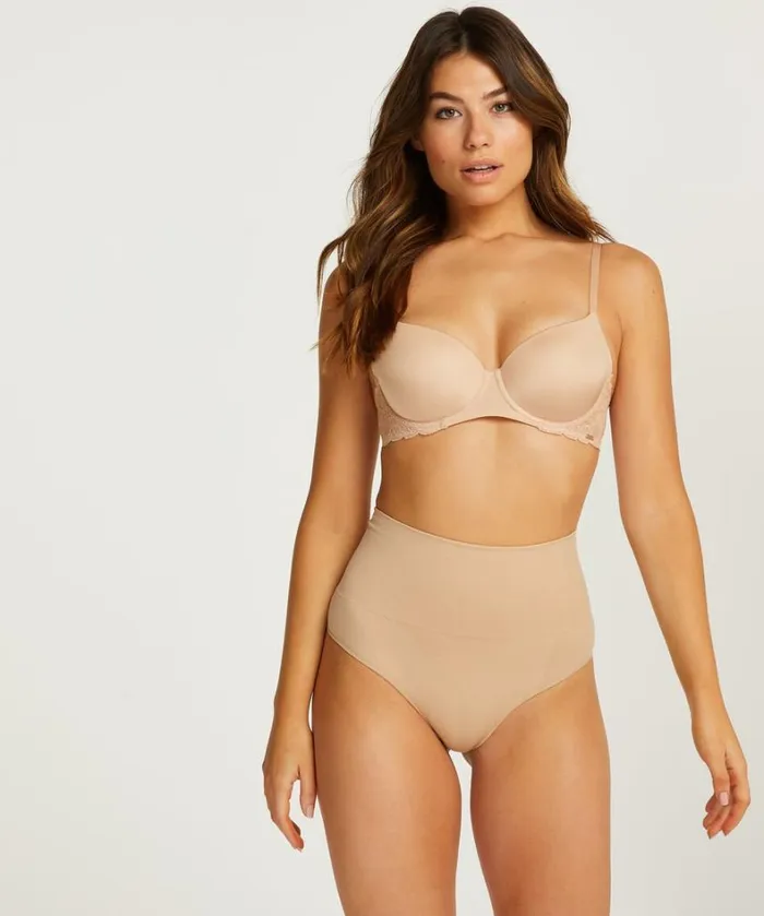 Hunkemller Firming High Figurecontrol Thong 8211 Beige Beige 8211 Women