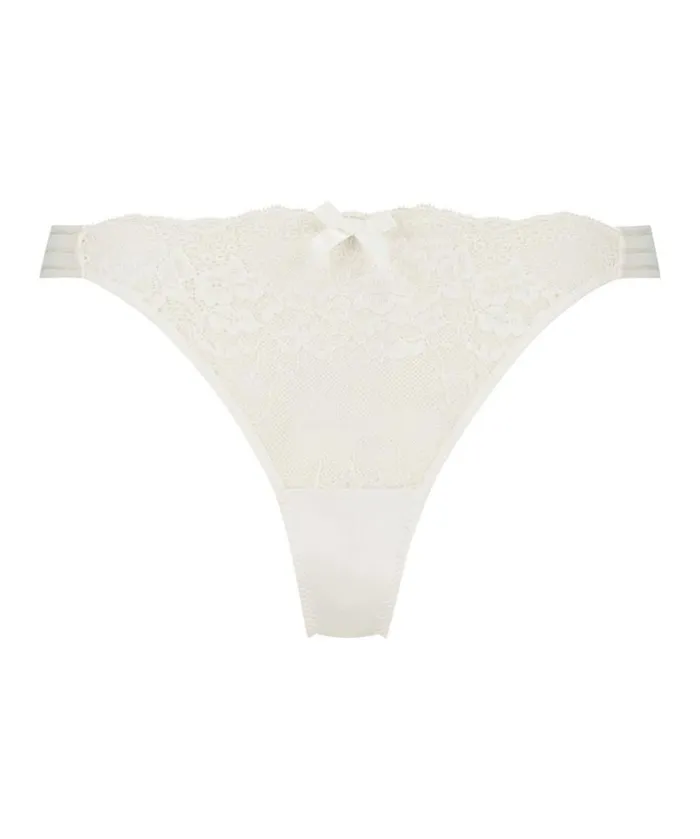 Hunkemller Highcut Thong Sully 8211 White White 8211 Women Hunkemller Highcut Thong Sully 8211 White White 8211 Women