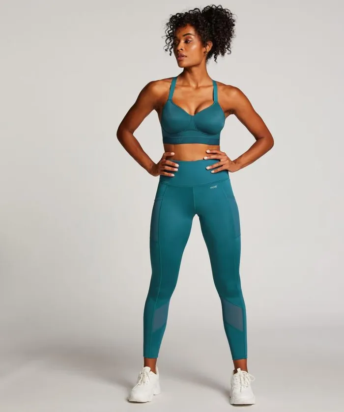 Hunkemller HKMX Oh My Squat High Waisted Leggings 8211 Blue Blue 8211 Women